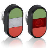 Transparent illuminated double button head